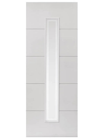 JB Kind Dominion Glazed White Primed FD30 Fire Door