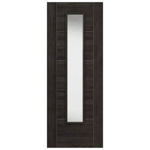 JB Kind Tigris Dark Grey Glazed Internal Door - Pre Finished