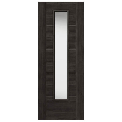 JB Kind Tigris Dark Grey Glazed Internal Door - Pre Finished