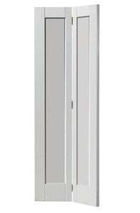 JB Kind Antigua White Primed Shaker Style Bi-fold Door
