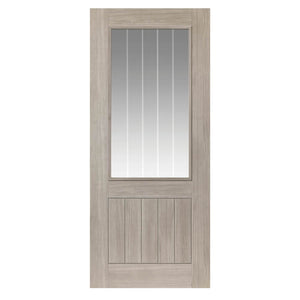 JB Kind Colorado Glazed Grey Laminate Internal Door - Pre Finished