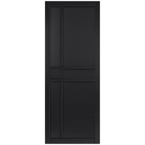 JB Kind City Black Industrial Art Deco Style Internal Door - Pre Finished