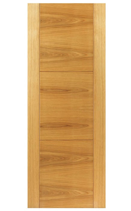 JB Kind Mistral Oak Veneer 3 Pane Internal Door - Pre Finished