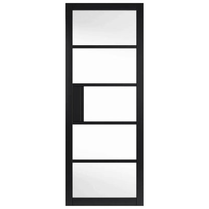 JB Kind Metro Glazed Black Industrial Style Internal Door - Pre Finished