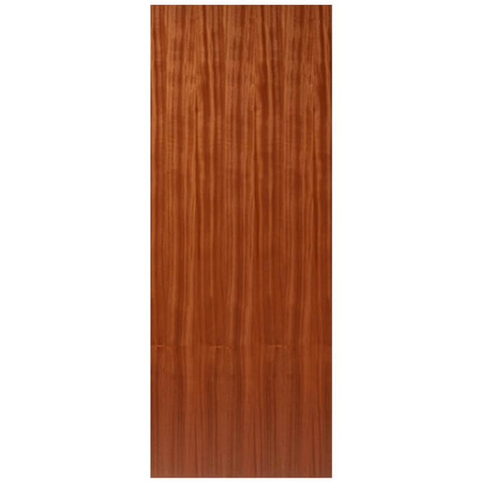 JB Kind Sapele Veneered Flush FD30 Fire Door - Fully Finished