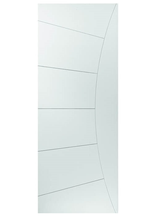 JB Kind Elektra White Painted Sun Ray Groove FD30 Fire Door - Pre Finished