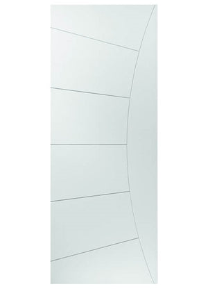 JB Kind Elektra White Painted Sun Ray Groove FD30 Fire Door - Pre Finished