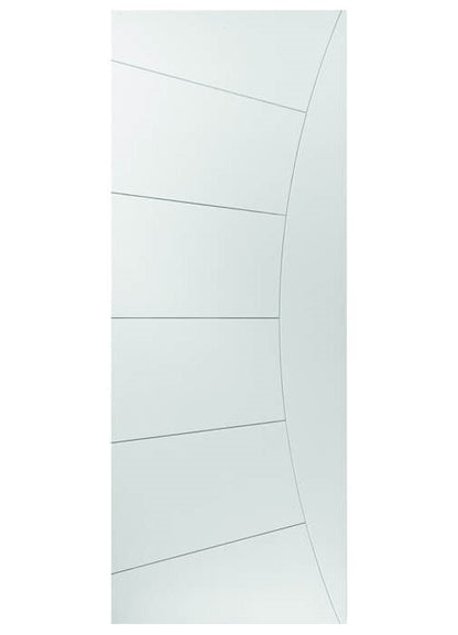JB Kind Elektra White Painted Sun Ray Groove FD30 Fire Door - Pre Finished