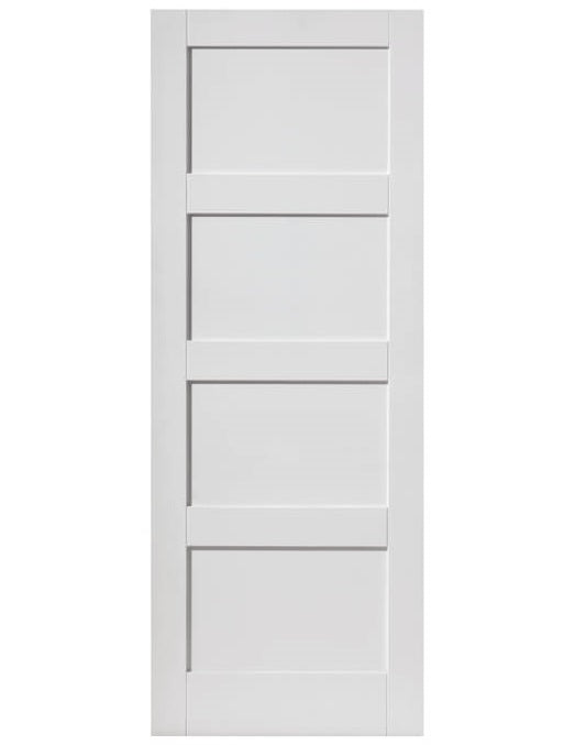 JB Kind Montserrat White Primed Shaker Style FD30 Fire Door