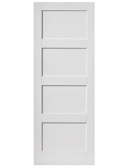 JB Kind Montserrat White Primed Shaker Style FD30 Fire Door