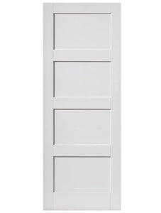 JB Kind Montserrat White Primed Shaker Style FD30 Fire Door