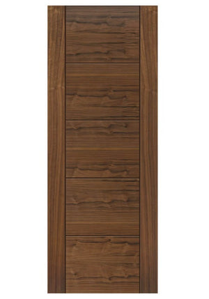 JB Kind Tigris Walnut 5 Panel FD30 Fire Door - Pre Finished
