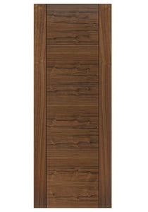 JB Kind Tigris Walnut 5 Panel FD30 Fire Door - Pre Finished
