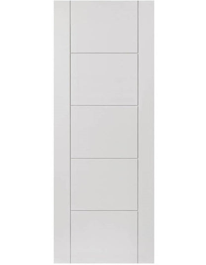 JB Kind Tigris White Painted 5 Panel FD30 Fire Door - Pre Finished