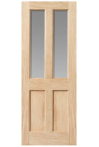 JB Kind Severn Glazed Oak Internal Door - Unfinished