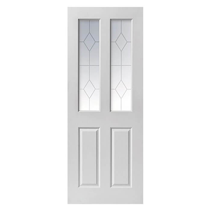 JB Kind Canterbury Grained 2 Light Internal Glazed Door