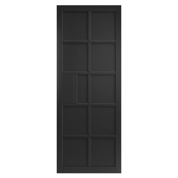 JB Kind Plaza Black Industrial Style Internal Door - Pre Finished