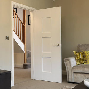 JB Kind Geo White Primed Shaker Style Internal Door