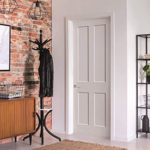 JB Kind Rushmore White Primed Shaker Style FD30 Fire Door