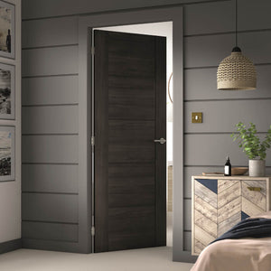 JB Kind Tigris Dark Grey Laminate Internal FD30 Fire Door - Pre Finished