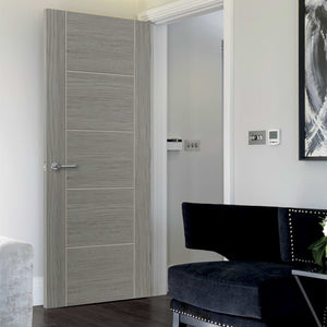 JB Kind Tigris Light Grey Laminate Internal FD30 Fire Door - Pre Finished