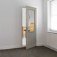 JB Kind Colorado Glazed Grey Laminate Internal Door - Pre Finished