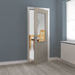 JB Kind Colorado Glazed Grey Laminate Internal Door - Pre Finished