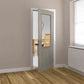JB Kind Colorado Glazed Grey Laminate Internal Door - Pre Finished