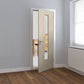 JB Kind Tigris Glazed Ivory Internal Door - Pre Finished