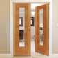 JB Kind Mistral Oak Veneer Glazed Internal Door - Pre Finished