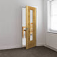 JB Kind Mistral Oak Veneer Glazed Internal Door - Pre Finished