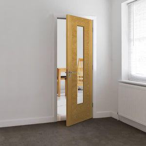 JB Kind Ostria Glazed Oak Internal Door - Pre Finished