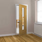 JB Kind Ostria Glazed Oak Veneer Internal Door - Pre Finished