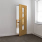 JB Kind Bela Oak Veneered Glazed Door - Pre Finished