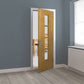 JB Kind Bela Oak Veneered Glazed Door - Pre Finished