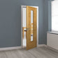 JB Kind Emral Oak Glazed FD30 Fire Door - Pre Finished