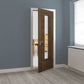 JB Kind Emral Walnut Veneer Glazed Internal Door - Pre Finished