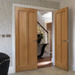 JB Kind Eiger Oak Shaker Style FD30 Fire Door - Unfinished