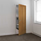 JB Kind Eiger Oak Shaker Style FD30 Fire Door - Unfinished