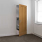 JB Kind Etna Oak Shaker Style FD30 Fire Door - Unfinished