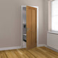 JB Kind Eiger Oak Shaker Style FD30 Fire Door - Unfinished