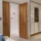 JB Kind Rushmore Oak Shaker Style FD30 Fire Door - Unfinished