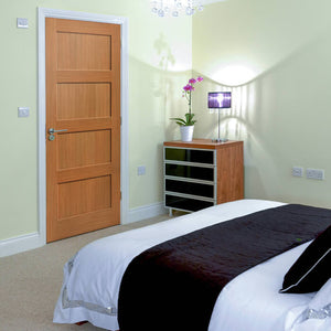 JB Kind Snowdon Oak Shaker Style FD30 Fire Door - Unfinished