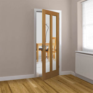 JB Kind Matterhorn Oak Veneered Shaker Style Internal Door - Unfinished