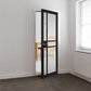 JB Kind City Glazed Black Industrial Art Deco Style Internal Door - Pre Finished