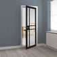 JB Kind City Glazed Black Industrial Art Deco Style Internal Door - Pre Finished