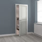 JB Kind City White Industrial Art Deco Style Internal Door - Pre Finished