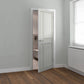 JB Kind City White Industrial Art Deco Style Internal Door - Pre Finished