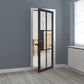 JB Kind Civic Glazed Black Industrial Style Internal Door - Pre Finished