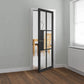 JB Kind Civic Glazed Black Industrial Style Internal Door - Pre Finished